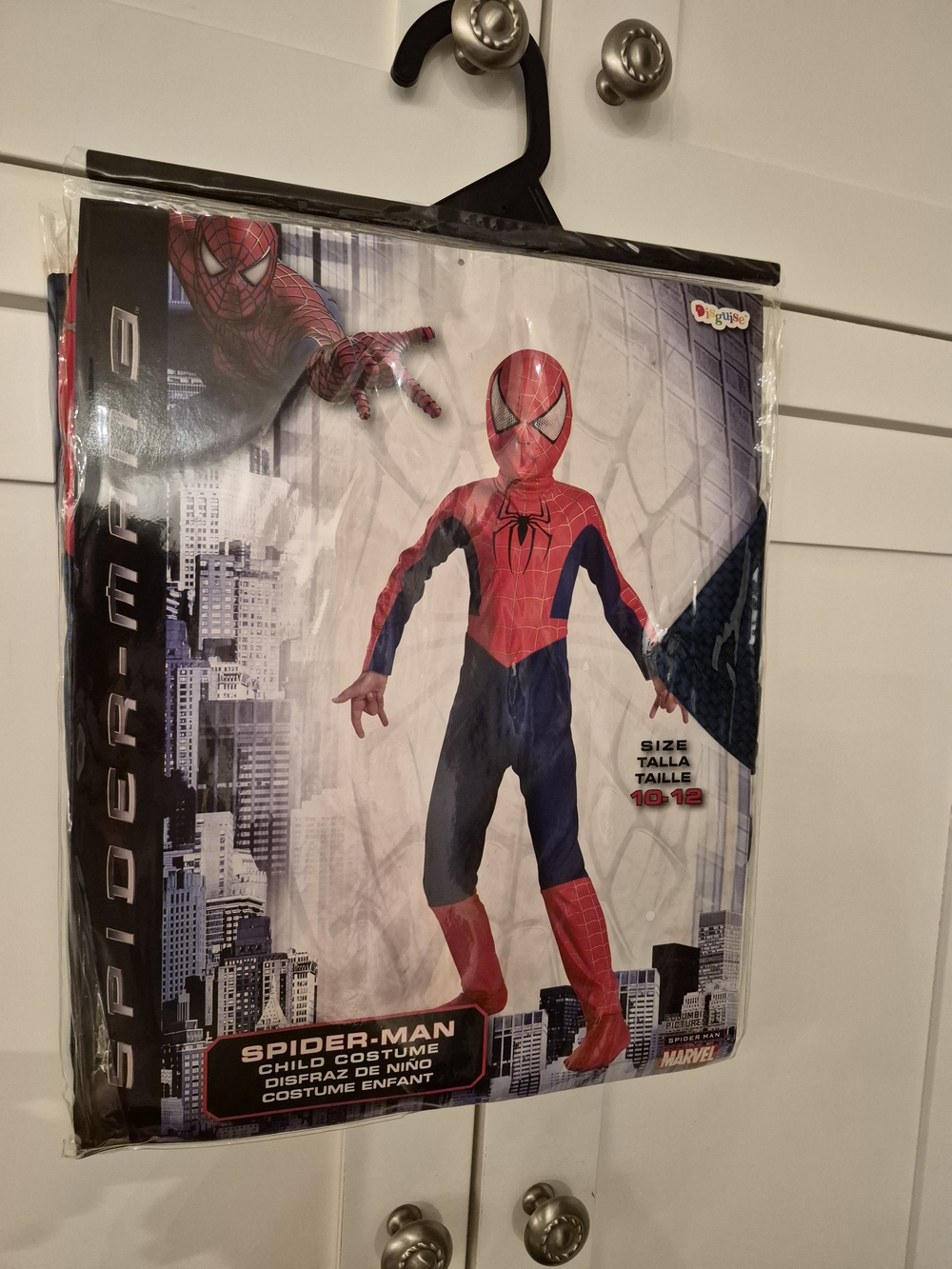 New In Packaging Marvel Spider-Man Kids Costume Size 10/12